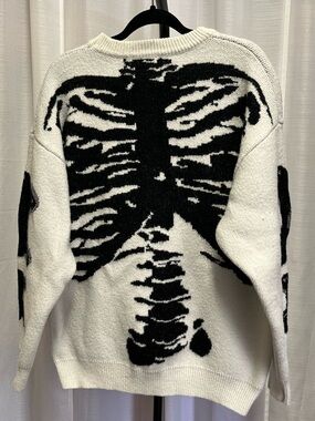 Aelfric Eden Skeleton Pattern Sweater Oversized Sweater | size large